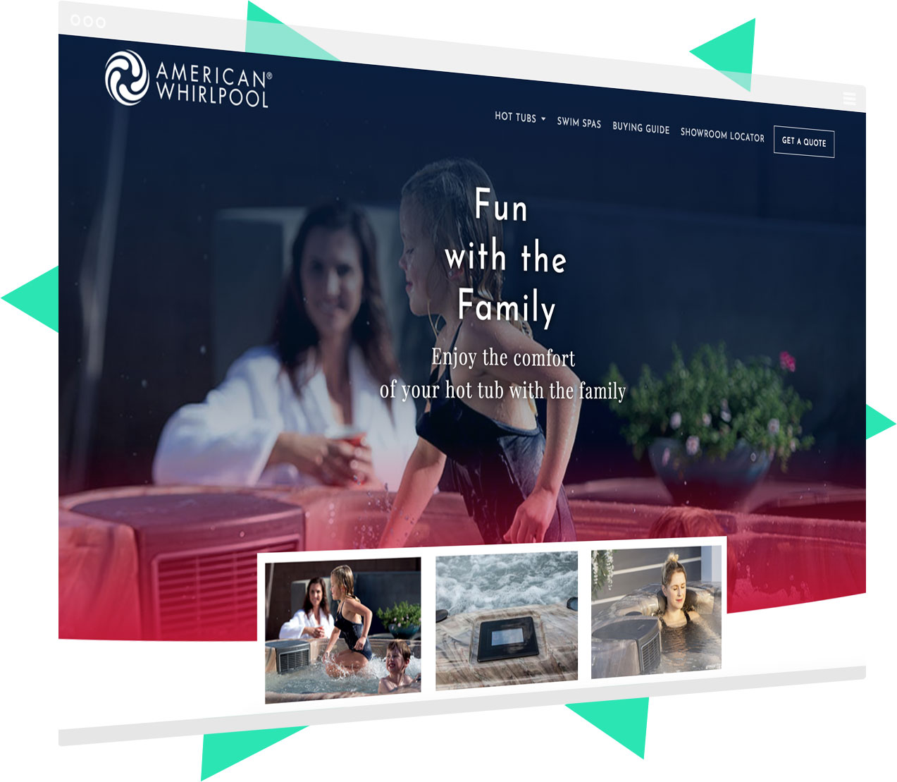 Amercian Whirlpool website screenshot